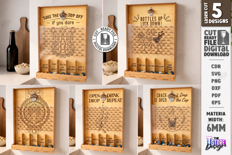 Drink Drop Board Plinko Bar Game Laser Cut Bundle | Party