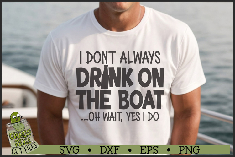 Drink On The Boat SVG File example image 1