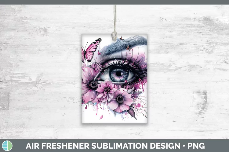 Dripping Pink Eye Air Freshener Sublimation Car Freshener De