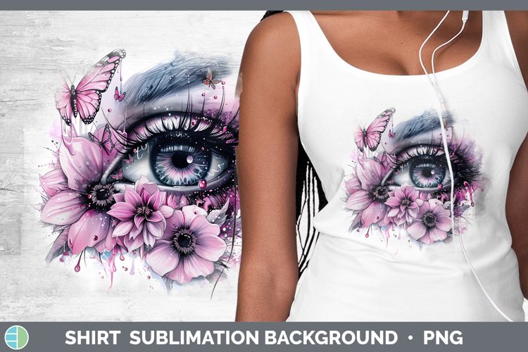 Dripping Pink Eye Shirt Sublimation Sublimation Background D