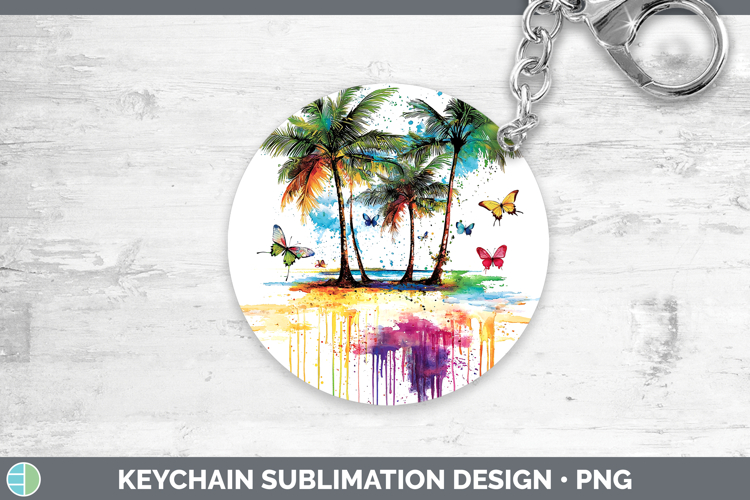 Drips BS01 Beach Keychain Sublimation Keyring Designs