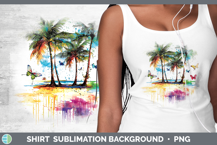 Beach Background Clipart Image 23