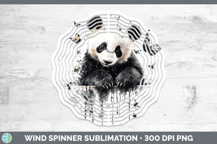 Drips BS01 Panda Wind Spinner Sublimation Spinner Designs