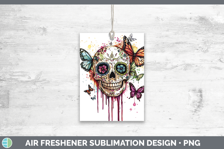 Drips BS01 Sugar Skull Air Freshener Sublimation Car Freshen