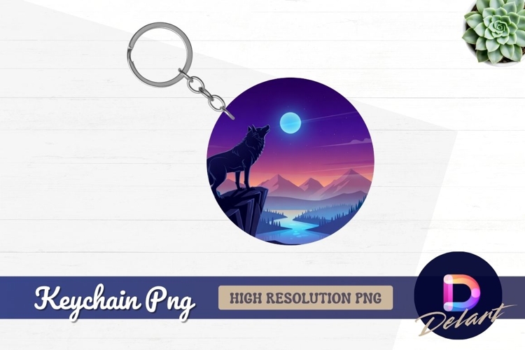 Moon Wolf Silhouette