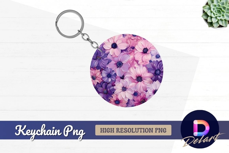 Purple Flower Clipart Image 3