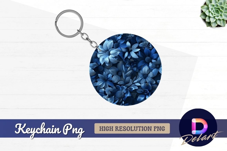 Blue Flowers Clipart Image 5