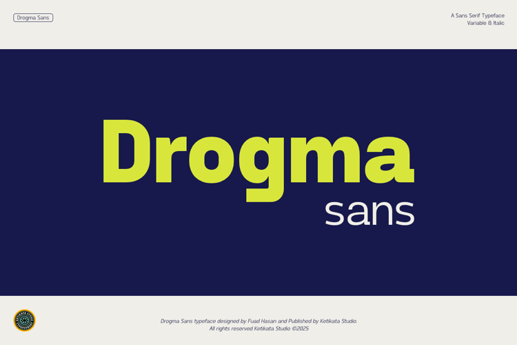 Drogma Sans Variable Typeface