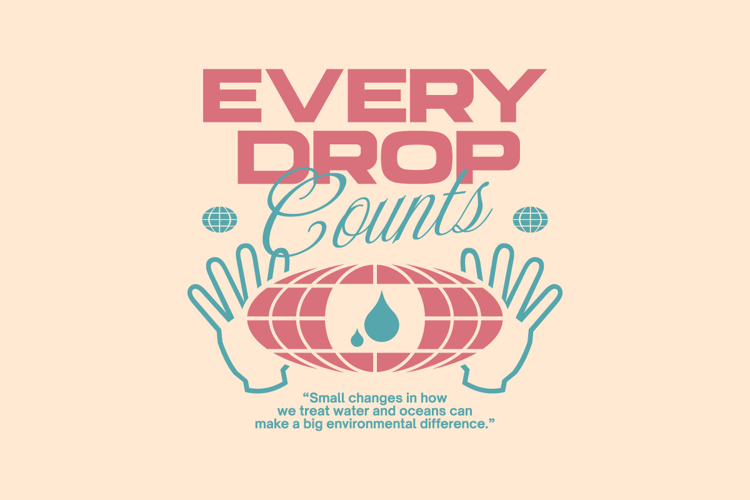 Drop Marine Environment T-shirt Design