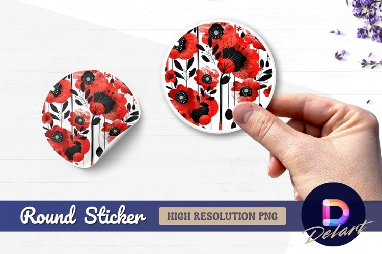 Flower Sticker Png Image 23