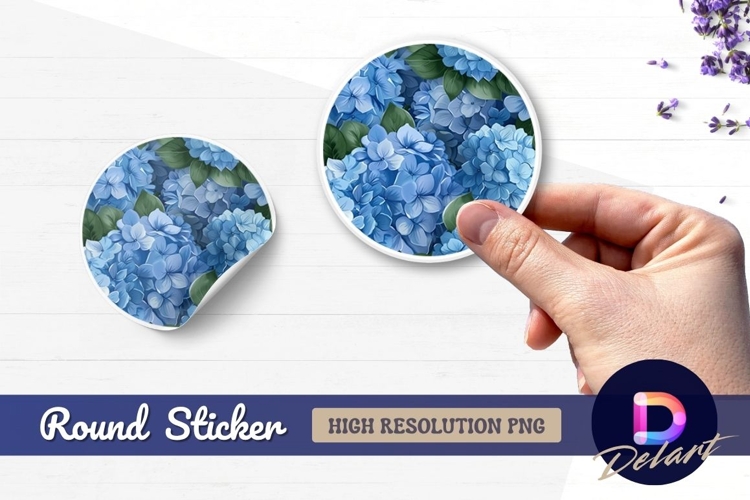 Blue Flowers Clipart Image 11