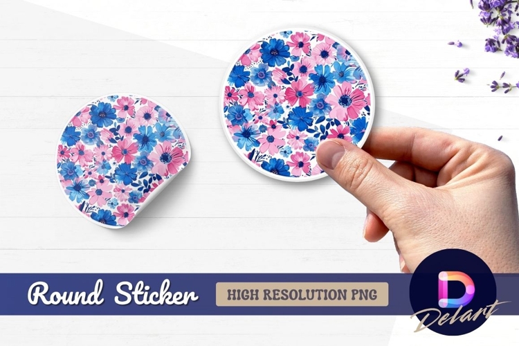 Flower Sticker Png Image 9