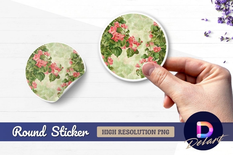 Flower Sticker Png Image 17