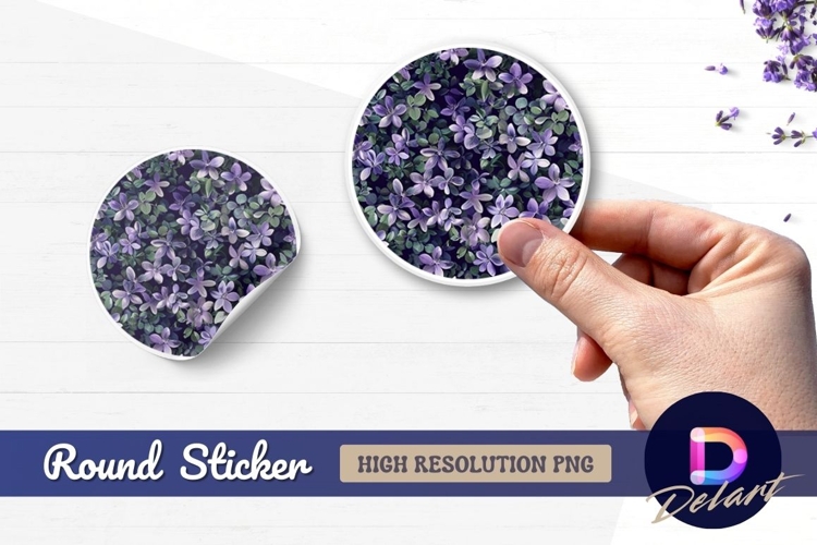 Purple Flower Clipart Image 9