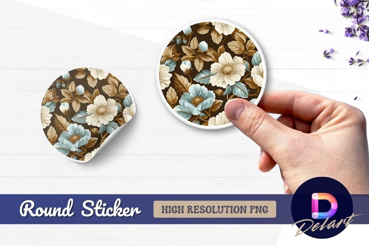 Flower Sticker Png Image 15