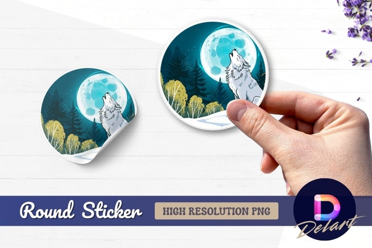 Howling Wolf Clipart Image 16
