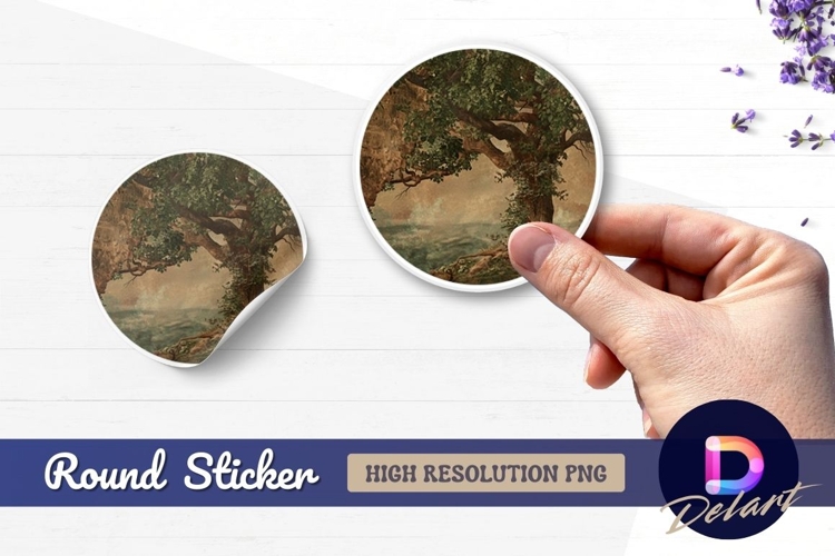 Lemonade drink summer illustration Round Sticker PNG