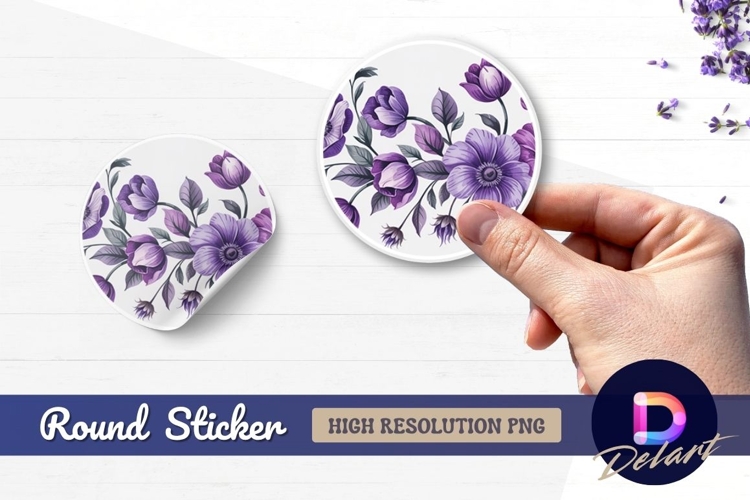 Purple Flowers Clipart Image 18