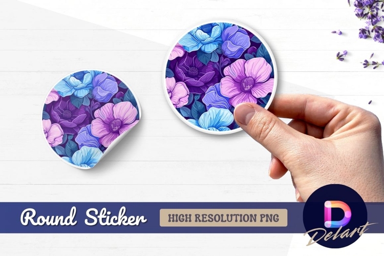 Flower Sticker Png Image 4