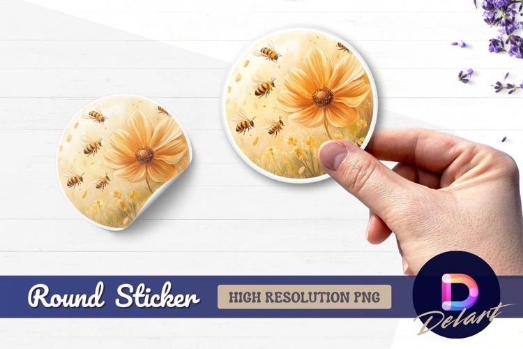 Flower Sticker Png Image 15