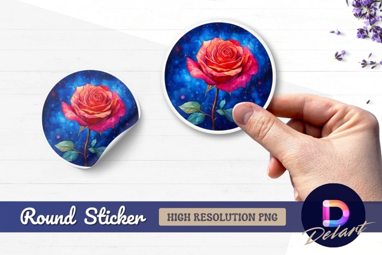 Flower Sticker Png Image 14