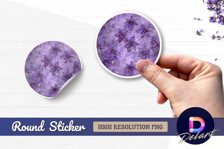 Purple Flowers Clipart Image 17