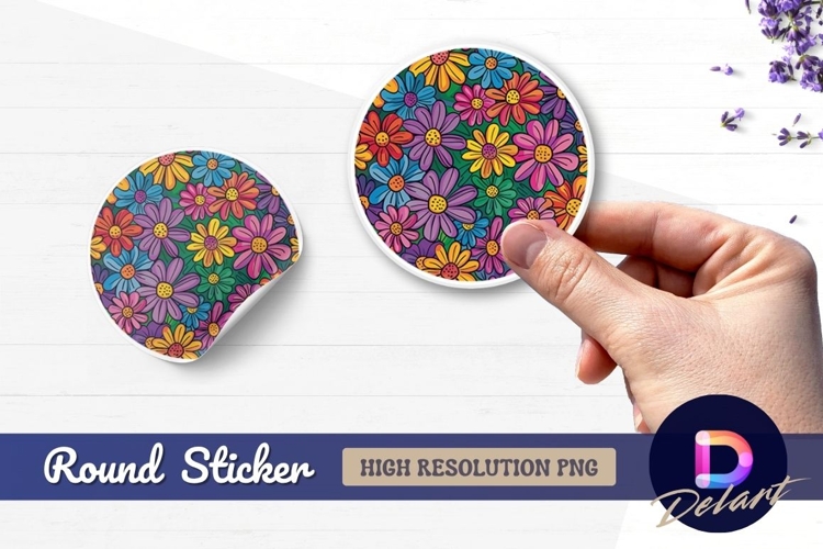 Flower Sticker Png Image 2