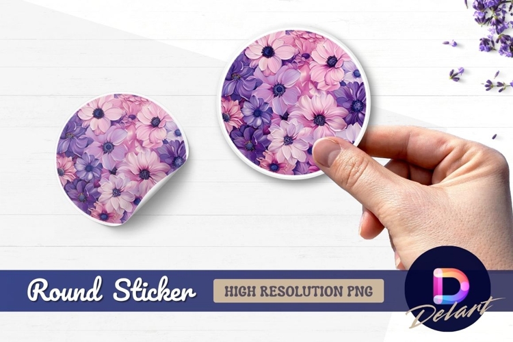 Purple Flower Clipart Image 8