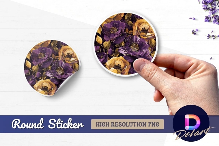 Purple Flower Clipart Image 6