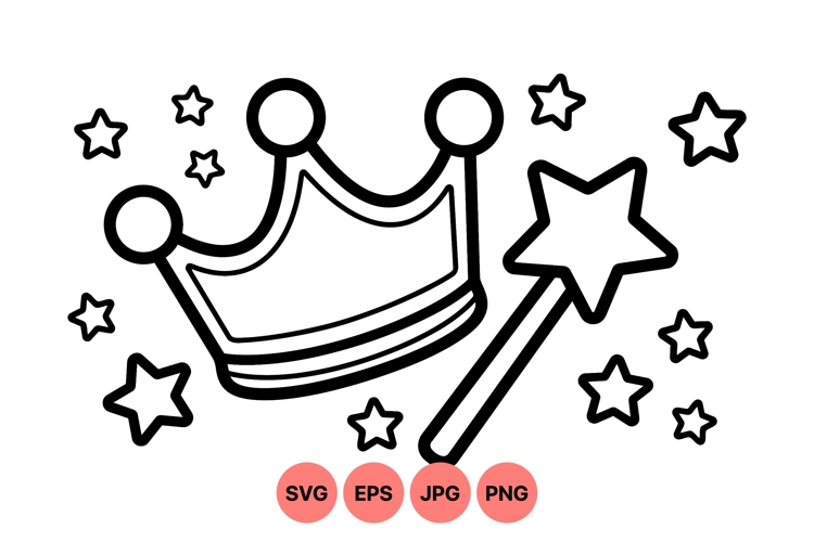 Crown Clipart Black And White