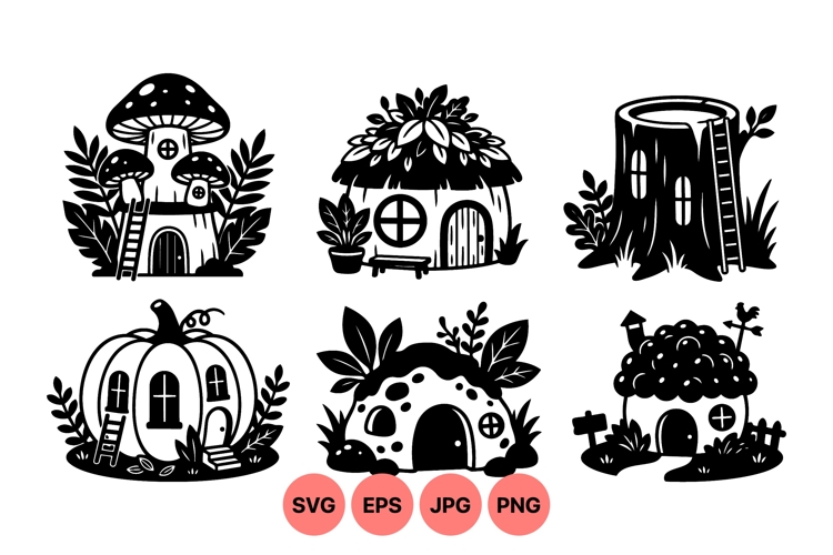 Mushroom House Drawing Image 7