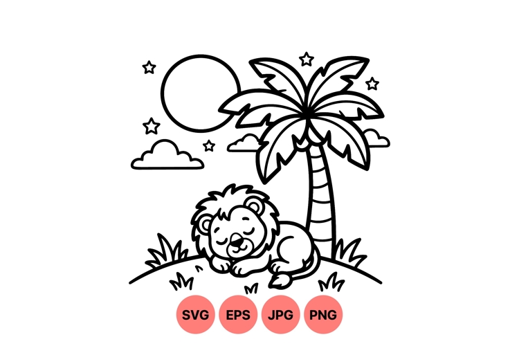 Cute Lion Clipart Image 12