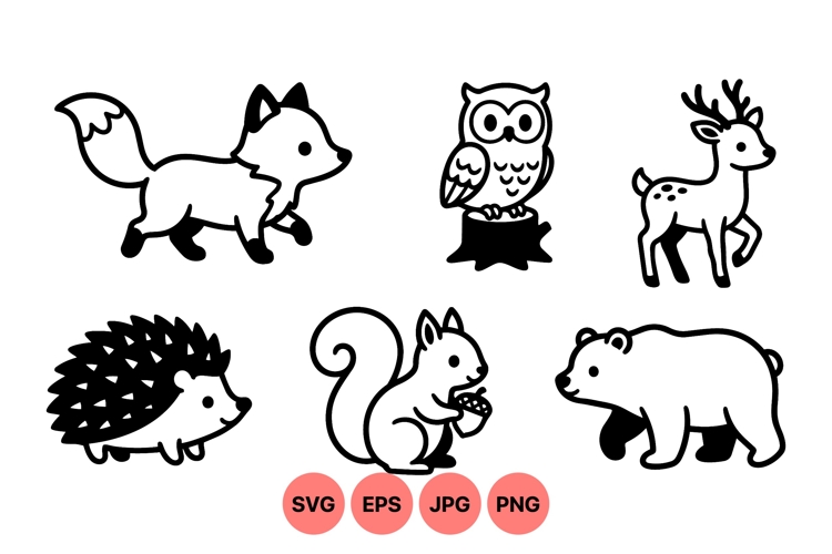 Cute Animal Illustrations