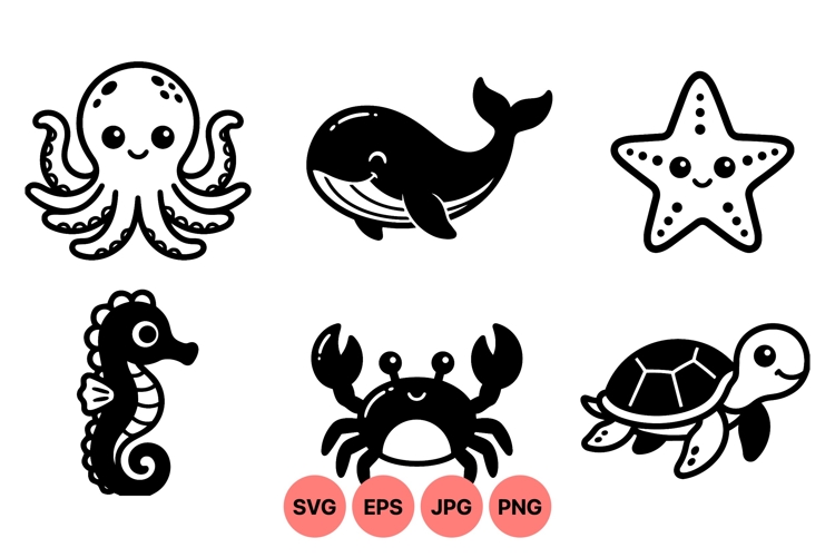 Ocean Animals Clipart Image 4