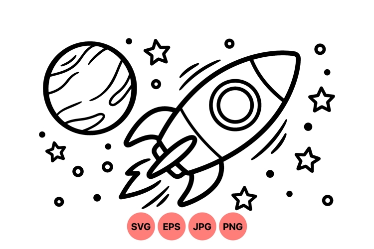 Space Rocket Clipart