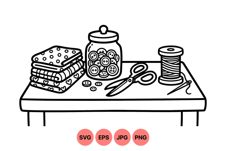 Needle And Thread Clipart Image 10