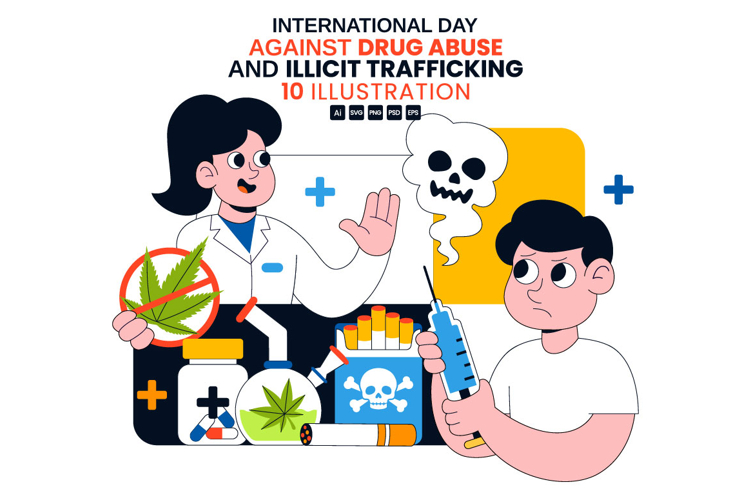 10 Drug Abuse And Illicit Trafficking Illustration