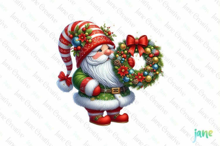 Cute Christmas Gnome Clipart