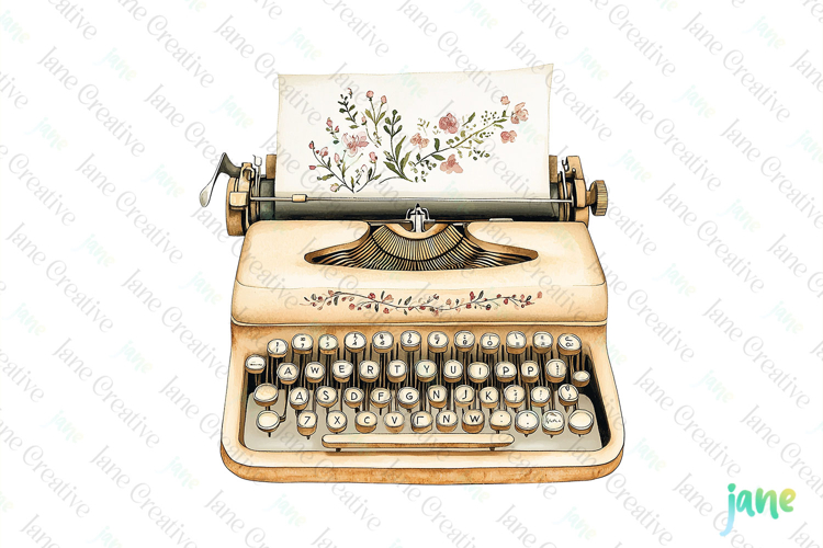 Typewriter Clipart Image 24