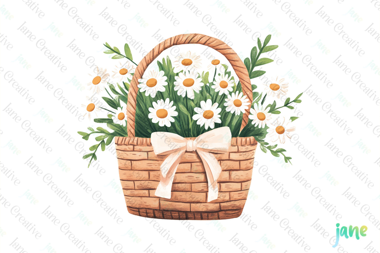 Daisy Spring Rustic Farm Vintage Clipart