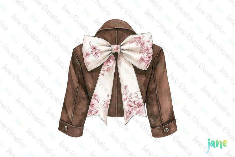 Pink Chinoiserie Cowgirl Jacket Clipart