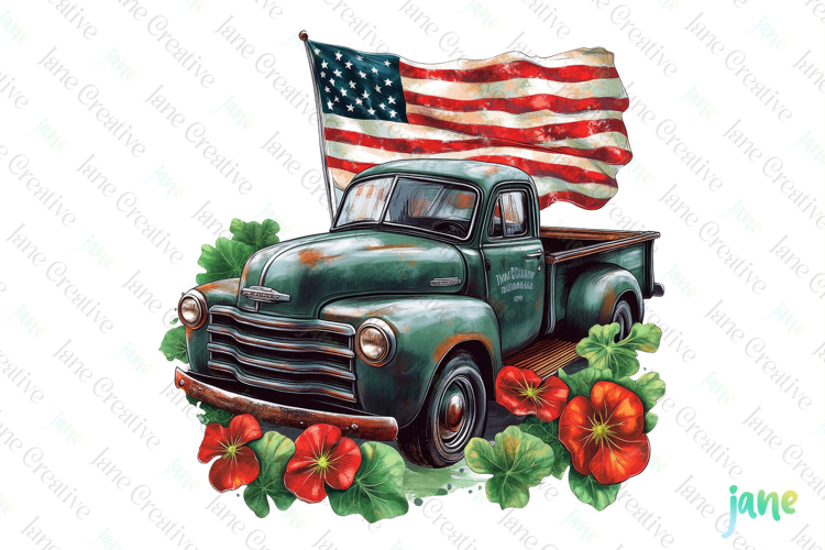 American Flag Clipart Image 8
