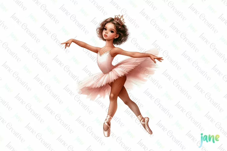 Ballet Dancer Watercolor Sublimation