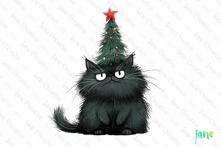Cats Christmas Sublimation Clipart