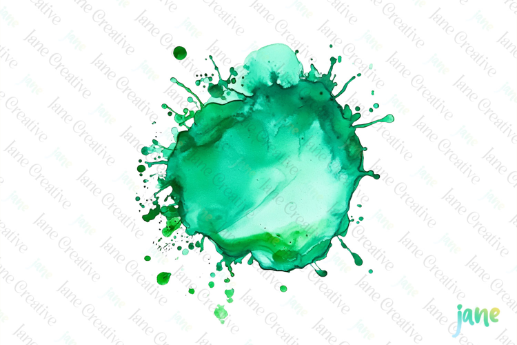 Color Splashes Watercolor Sublimation