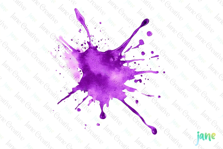 Color Splashes Watercolor Sublimation