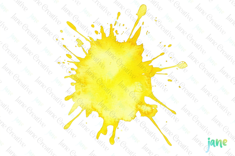 Color Splashes Watercolor Sublimation