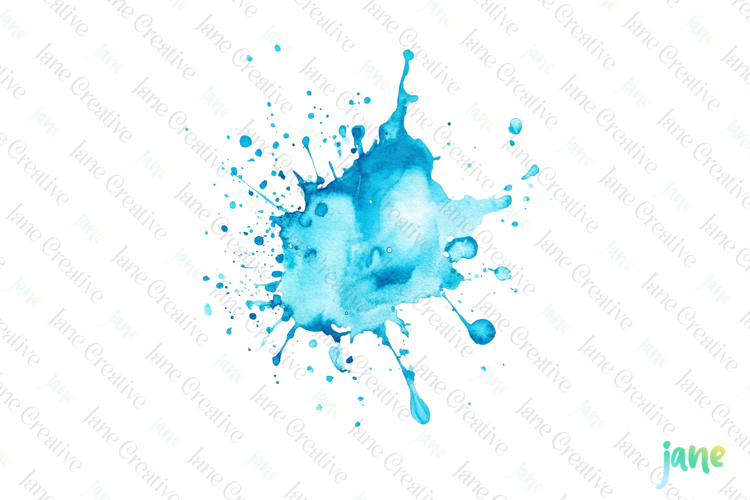 Color Splashes Watercolor Sublimation