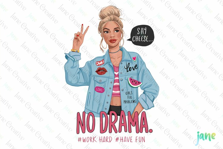 Funny Beautiful Girl Quotes Sublimation example image 1