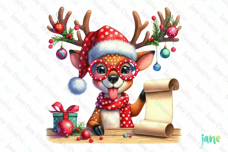 Funny Watercolor Christmas Sublimation
